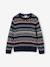 Jacquard Knit Jumper, Round Neckline, for Boys night blue 