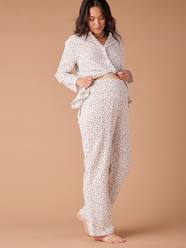 Maternity-Nightwear & Loungewear-Pyjamas for Maternity in Cotton Gauze, ENVIE DE FRAISE