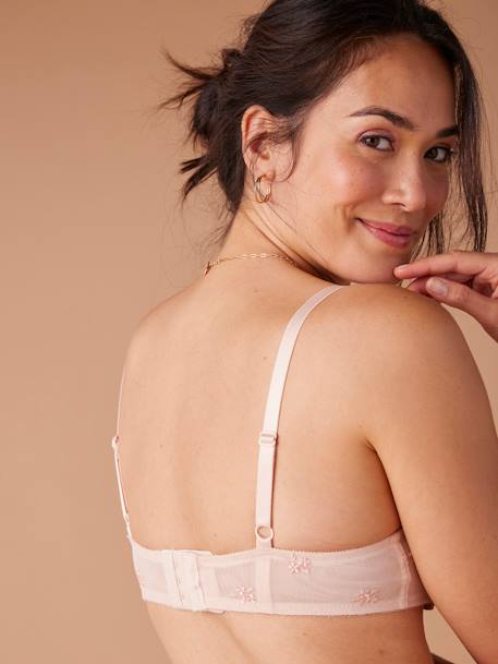 Embroidered Bra, Maternity & Nursing Special, ENVIE DE FRAISE pale pink 