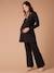 2-in-1 Combo: Nursing Special Dress & Trousers for Maternity black 