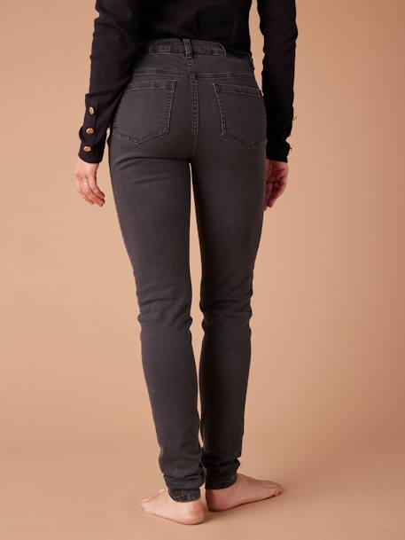 Skinny Leg Jeans for Maternity, ENVIE DE FRAISE black denim+deep blue 