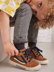 Shoes-Boys Footwear-Trainers-High-Top Leather Shoes for Boys