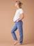 Mom Jeans with Removable Belly Band for Maternity, ENVIE DE FRAISE deep blue+stone 