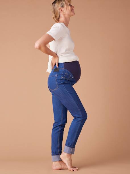 Denim Treggings for Maternity, ENVIE DE FRAISE black denim+deep blue 