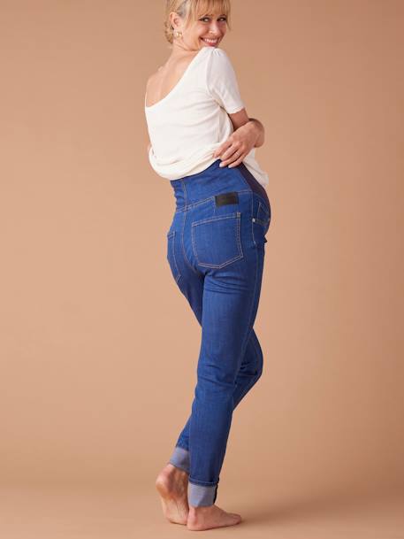 Denim Treggings for Maternity, ENVIE DE FRAISE black denim+deep blue 