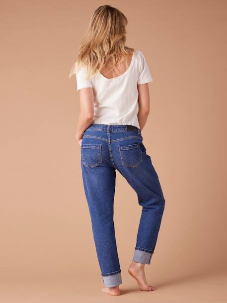 Slim Leg Jeans for Maternity, ENVIE DE FRAISE brut denim+denim grey 