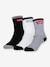 Pack of 3 pairs of regular cut Batwing socks LEVI'S KID'S black+navy blue+rose 