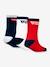 Pack of 3 pairs of regular cut Batwing socks LEVI'S KID'S black+navy blue+rose 