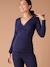 2-Piece Loungewear Set for Maternity by ENVIE DE FRAISE navy blue 