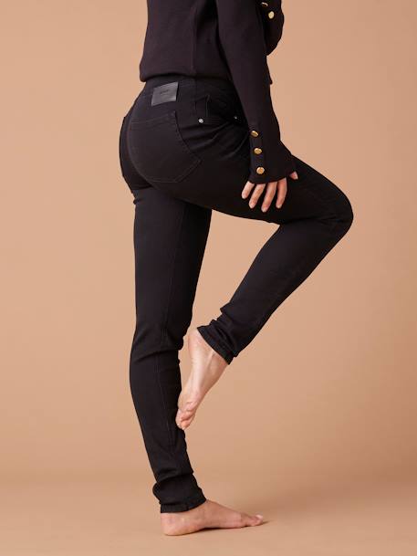 Denim Treggings for Maternity, ENVIE DE FRAISE black denim+deep blue 