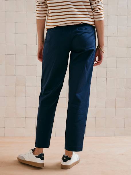 Chino Trousers for Maternity navy blue 