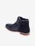 Leather Boots with Zip & Elastic, for Girls black+camel+navy blue 