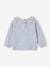 Jumper with Fancy Floral Collar, for Babies marl blue+mauve 