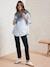 Cigarette Trousers for Maternity black 