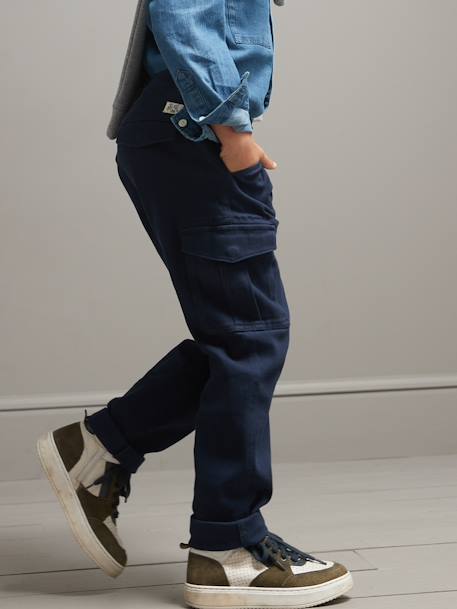 CYRILLUS cargo pants navy blue 