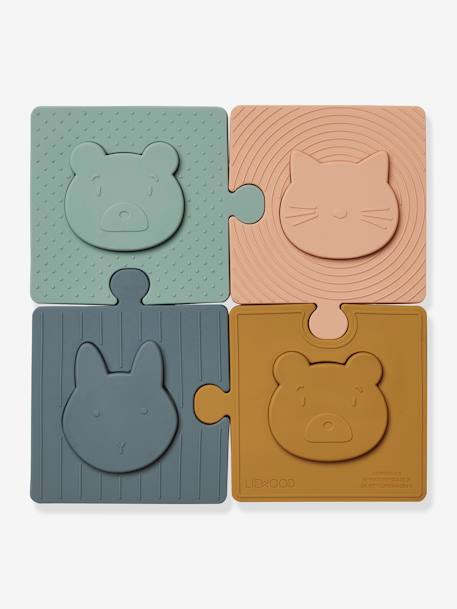 Bodil silicone mini puzzle - LIEWOOD blue 