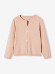 Girls-Cardigans, Jumpers & Sweatshirts-Fine Knit Basics Cardigan for Girls