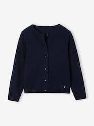 Girls-Cardigans, Jumpers & Sweatshirts-Cardigans-Fine Knit Basics Cardigan for Girls