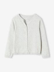 Girls-Cardigans, Jumpers & Sweatshirts-Fine Knit Basics Cardigan for Girls