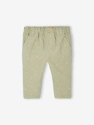 Baby-Trousers & Jeans-Corduroy Paperbag Trousers for Babies