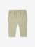 Corduroy Paperbag Trousers for Babies aqua green+navy blue 