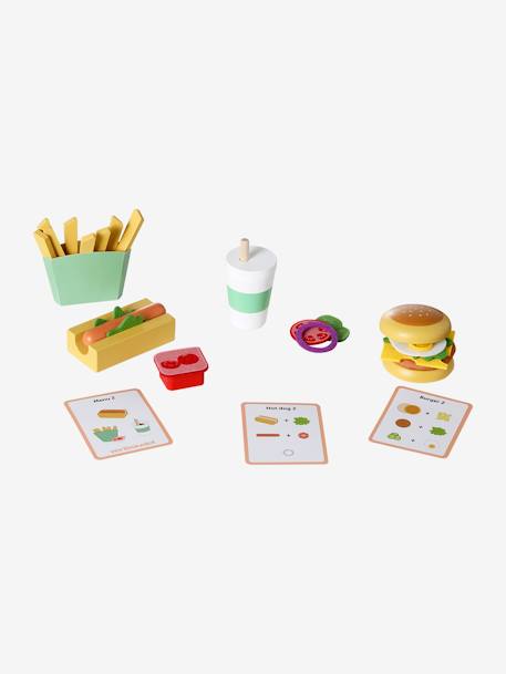 Hamburger & Hot Dog Set in FSC® Wood white 