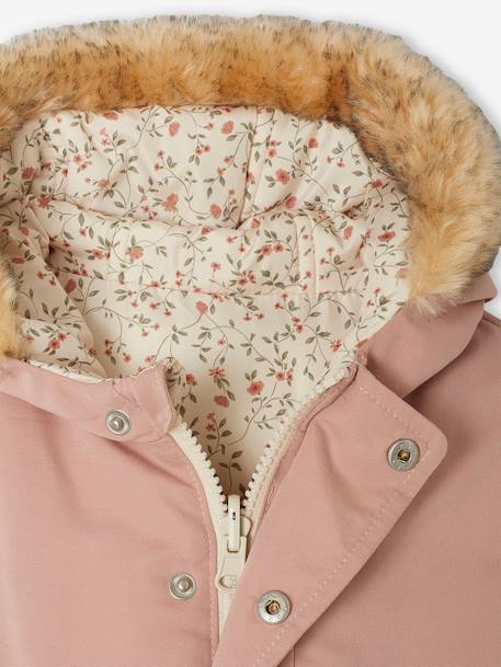 Reversible Parka/Jacket for Babies old rose 