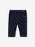 Corduroy Paperbag Trousers for Babies aqua green+navy blue 