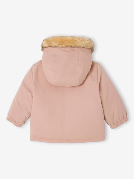 Reversible Parka/Jacket for Babies old rose 