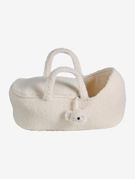 Sherpa Carrycot for Dolls, Koala Head ecru 