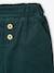 Corduroy Trousers with Polar Fleece Lining, for Babies fir green 