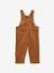 Wide-Cut Corduroy Dungarees for Baby Boys caramel 