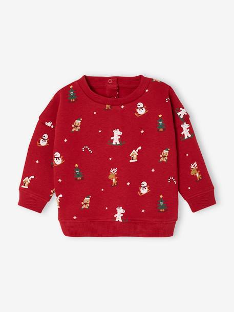 Christmas Gift Box with Sweatshirt + Beanie for Babies red 