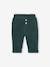 Corduroy Trousers with Polar Fleece Lining, for Babies fir green 