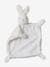 Rabbit Comforter & Rattle in Sherpa white 