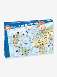 Toys-Educational Games-Puzzles-100-Piece Puzzle, Animals of the World, by DJECO