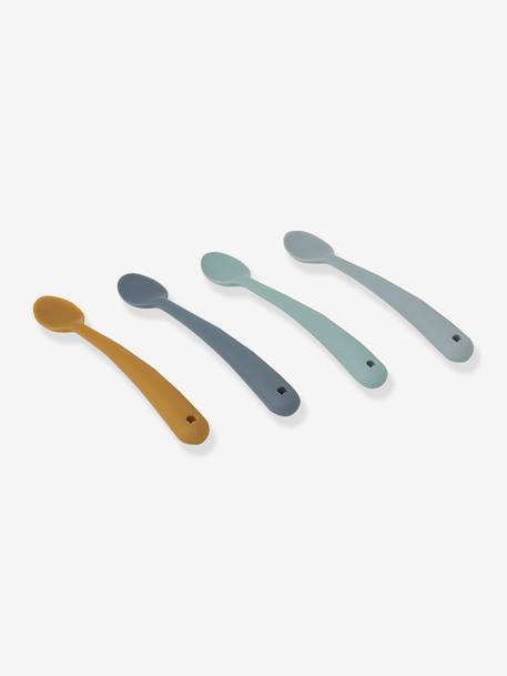 Set of 4 LIEWOOD Siv learning spoons blue+rose 