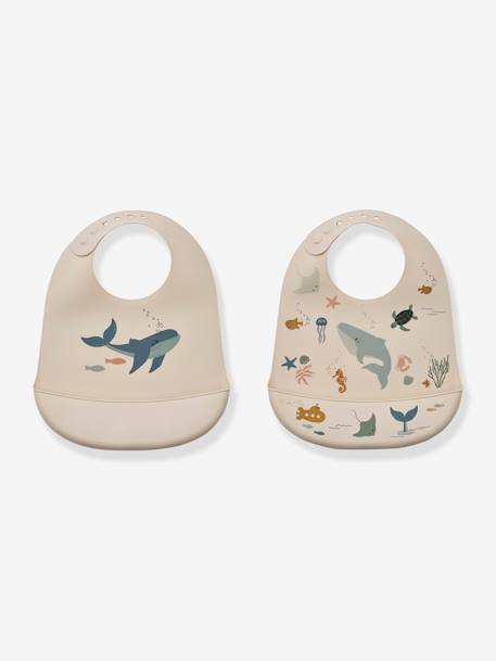 2-pack Tilda bibs - LIEWOOD white 