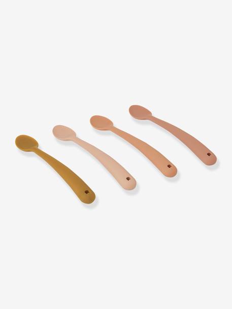 Set of 4 LIEWOOD Siv learning spoons blue+rose 