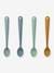 Set of 4 LIEWOOD Siv learning spoons blue+rose 