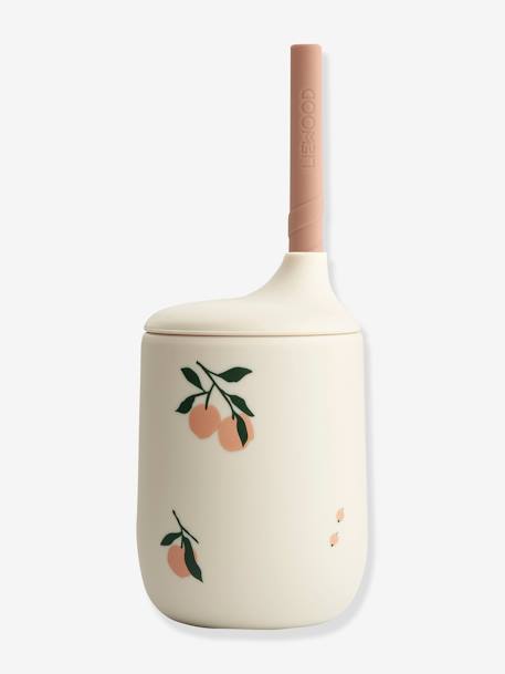 Ellis silicone cup with straw - LIEWOOD beige+ecru 