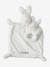 Rabbit Comforter & Rattle in Sherpa white 