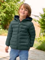 Boys-Coats & Jackets-Padded Jackets-Lightweight Jacket with Recycled Polyester Padding & Hood for Boys