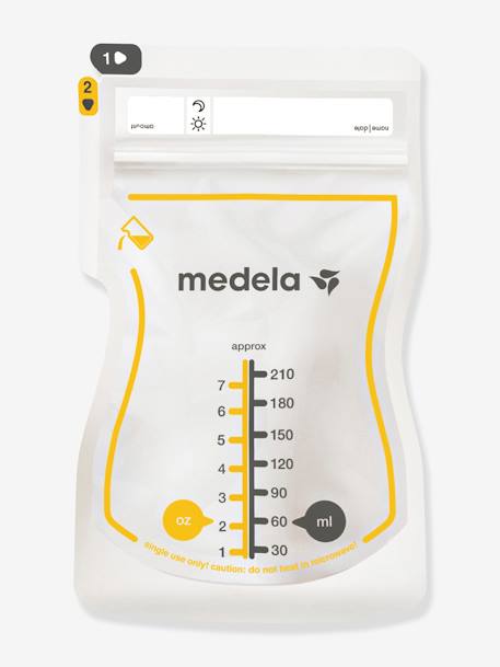 MEDELA Breast Milk Storage Bags (Pack of 25) transparent 