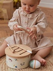 Toys-Baby & Pre-School Toys-Early Learning & Sensory Toys-Drum with Instruments, in 100% FSC Wood, Tanzania