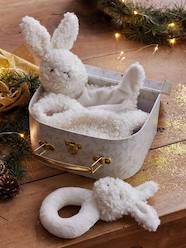 Toys-Baby & Pre-School Toys-Rabbit Comforter & Rattle in Sherpa