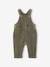 Corduroy Dungarees for Baby Boys olive+Red 