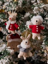 Bedding & Decor-Decoration-Decorative Accessories-Pack of 3 Hanging Characters, Father Christmas's Friends