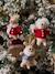 Pack of 3 Hanging Characters, Father Christmas's Friends red 