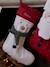 Snowman Christmas Stocking white 